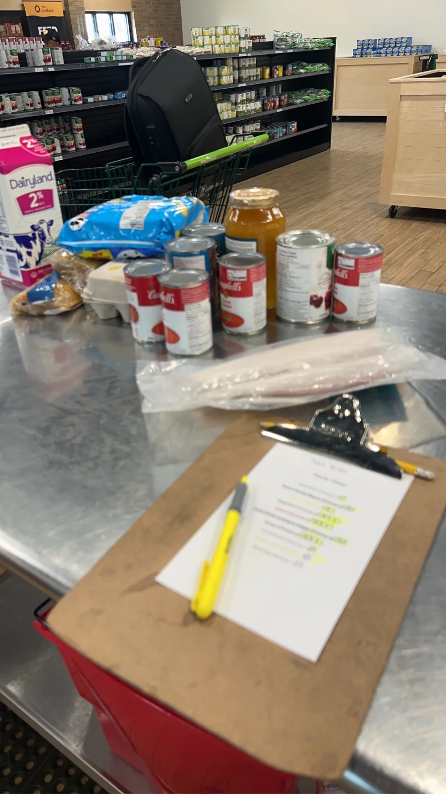 Volunteering in Regina Food Bank